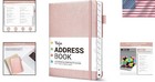 Address Book With Alphabetical Tabs Faux Leather 6 8x5 2 Inches 158 Pages