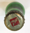 Vintage Rare England 180ml 7 5  Green Glass 7up Soda Pop Bottle W Paper Label A