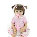 22inch Reborn Baby Doll Lifelike Newborn Girl Full Vinyl Silicone Body Toddler