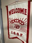 Odd Fellows Banner Pre 1900 s Wisconsin Convention  Ioof Flt Fhc 22 5 x32 
