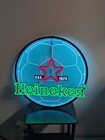 Heineken Led Neon Soccer Sign - Breweriana Collectible - 27    X 27    Man Cave