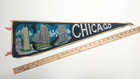 Chicago Skyline Landmarks Vintage Pennant 8 x27 