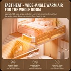 800w Portable Electric Space Heater Garage Hot Air Fan For House Room   Office