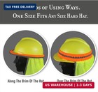 Evridwear High Visibility Neck Sun Shield Safety Hard Hat Shade