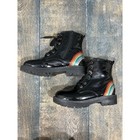 Mia Kids Girls Youth Size 5 Padma Black Rainbow Combat Boots 