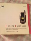 Lg Ax390 Cell Phone Manual User Guide English And Spanish