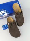 Birkenstock Boston Mocha Suede Leather Clogs Soft Footbed Shoes Us 6-12 New