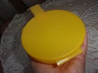 Tupperware Forget Me Not Jr  Yellow Hanging Storage Container 4 5  New Nwt