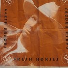 1996 Garth Brooks Fresh Horses Graphic Western Bandana Handkerchief Orange White