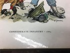 Vintage Original Period Civil War Soldier Confederate Infantry 1863 Battle Field