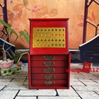 New Chinese Mah-jong 144 Tiles Game Set With Wooden Box Entertainment Prop Gift