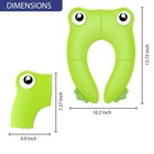 Foldable Kids Potty Training Seat     Portable Non-slip Toilet Cover For Travel