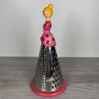 Pylones Grater 10    Blond Woman In Pink Dress Cheese Vegetables Fruits