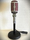 Vintage 1940 s Shure 55s Dynamic Microphone  Good Sound  Includes Stand   Cable