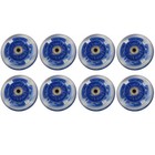 8pcs Inline Skates Wheels Self Powered Led Light 82a Pu 64 70 80mm Set