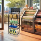4tier Retail Display Rack With Wheel Wire Snack Candy Display Stand Kitchen Rack
