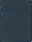 25 Hagner 7 Pocket Black Stock Sheets - 5 Packages Of 5 - 7 Rows Double Sided