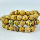 King Venetian Yellow Trade Beads 40 Inch