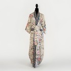 Vintage I  Magnin Kimono Style Loungewear Robe Floral Boho Chic  Japan Inspired 