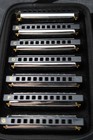 Hohner 7pc Bluesband Harmonica Set Keys A Bb C D E F G W  Case
