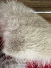 Vintage 1960s Paris Lilli Ann Red Mohair Wool Swing Coat W  Fox Fur Trim Onesize