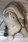 Vintage Hand Carved Wood Hippo Marionette Sring Puppet Folk Art