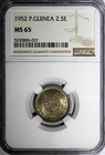 Portuguese Guinea-bissau 1952 2 5 Escudos Ngc Ms65 Nice Toned Km  9  037 