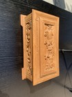 Antique Casket  peacock   Handmade Casket  Made Of Natural Wood  It Is Richly
