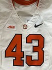 Clemson Tigers Football Jersey Mens 48 White Game Worn Team Issued Nike  43