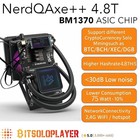 Water Cooling Nerdqaxe   Btc Solo Miner 4 8th s Bm1370 Chip Home Btc Mining