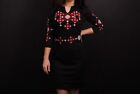 Vyshyvanka Traditional Embroidered Women Ukrainian Dress Ethnic Size M