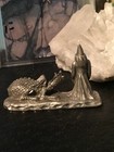 Wizard   Baby Dragon Cuter Pewter 1987 Figurine Dungeons Dragons