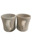 Victor Diner Coffee Cup Classic Heavy Restaurant Ware Mug Beige Off White Vtg X2