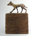 Quality Vintage Heavy Silver 800 Marked Fox Dog Miniature Figure