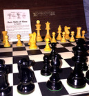 Vtg Lardy Cavalier Chess Set Lacquered Boxwood 3-1 4    King