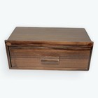 Sunloving Wooden Toilet Paper Holder With Drawer Shelf     Bathroom Storage Brown