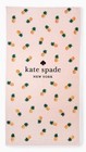 Kate Spade Pineapple Printed Ultra Spoft Beach Towel 64  X 34  New In Plastic