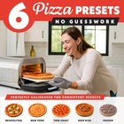 Gourmia Indoor 12  Pizza Oven  Cordierite Stone  Adjustable Burners  6 Presets