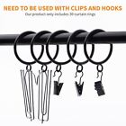 30pcs Curtain Rings 1 5inch Curtain Rings Metal Drapery Ring For Curtain Rods
