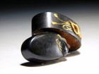 Horagai  horabue  Commander s Tool  Fuchi kashira Edo Original Tsuba Antique