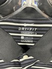Nwt Nike Dri-fit Victory Stripe Golf Polo Black White Gray Bv0367-010 Size Small