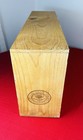 Vtg Napa Valley Box Co 28 Slot Cassette Tape Storage Rack Wood Organizer 1980s