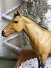 Rare Vales 1979 Breyer Quarter Horse Buckskin Lady Phase Solid Face   Black Nose