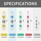 1000x Solder Seal Wire Connectors Butt Terminal Insulated Electrical Wire Splice