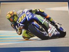 Valentino Rossi  46 Moto Gp 2015 Movistar Yamaha Team Matted Picture With Plaque