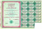 Compagnie G  n  rale De L est Africain  1 10 Part 