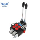  bspp  2 Spool 11gpm 3600 Psi Hydraulic Directional Control Valve Double Acting