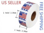 1x1 Inch Made In Usa Stickers  1000 American Flag Stickers 1  Xadhesive Label Us