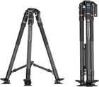 Sirui Carbon Fiber Video Tripod Kit W  Svh15 Fluid Head 55 Lb Load Svs75 svh15