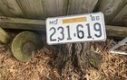 Missouri License Plate 1966 Truck    231-619